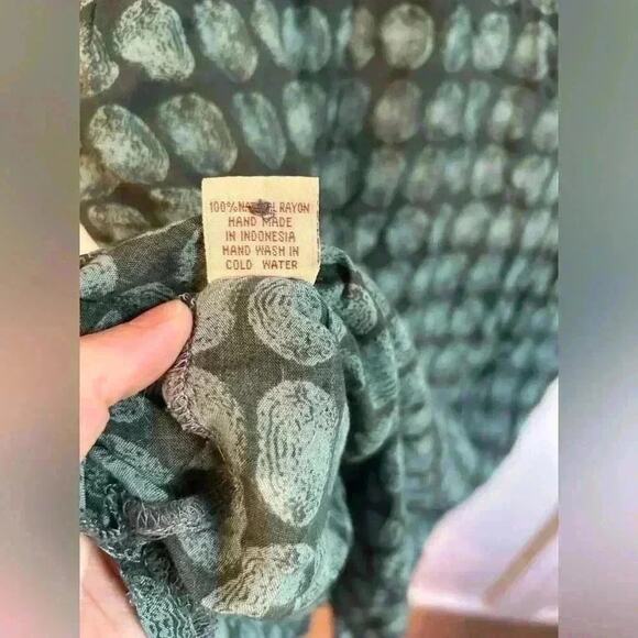 Luna May Hand Made Button Down Blouse XL - Picture 5 of 5